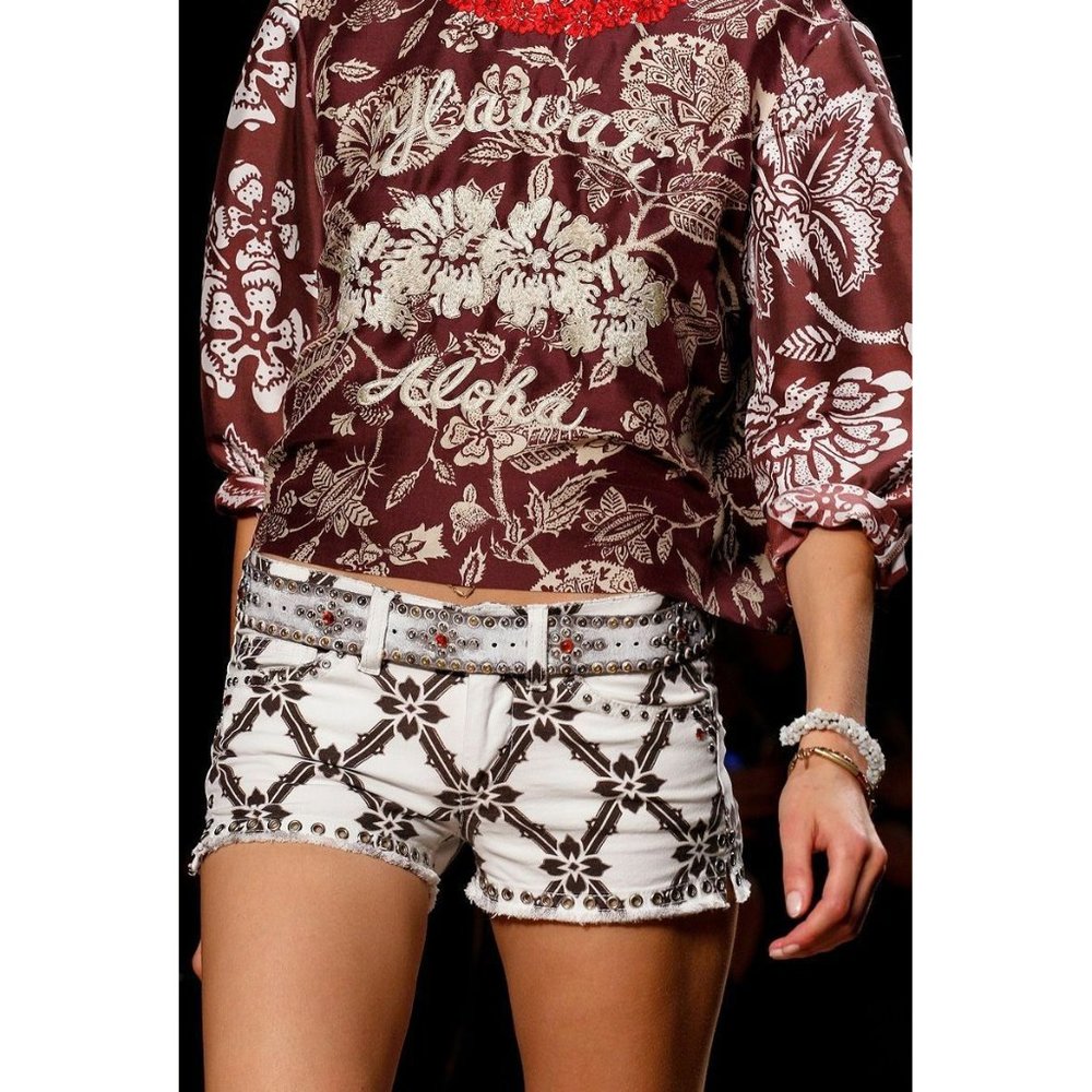 NEW Isabel marant gabisse studded shorts size 36